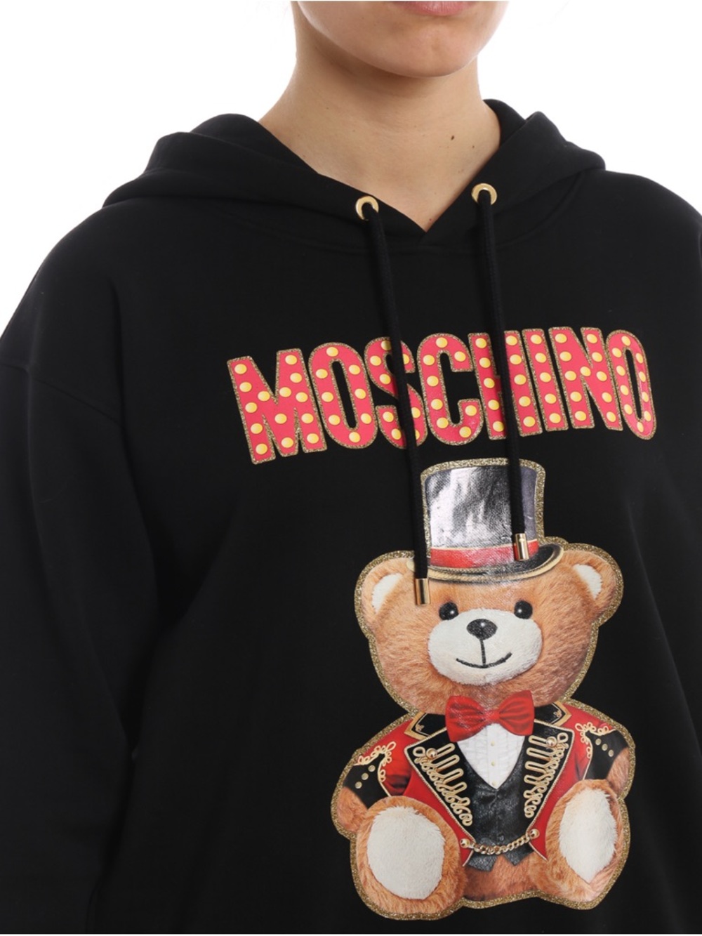 Moschino Black Hoodie Circus Teddy